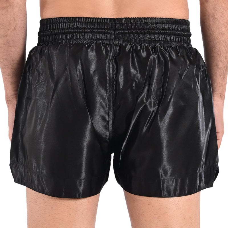 ROAR-INT Roar Muay Thai Shorts MMA Gym Boxing Fighting Trunks Kick Martial Arts Gear (Black, Medium) - Image 5